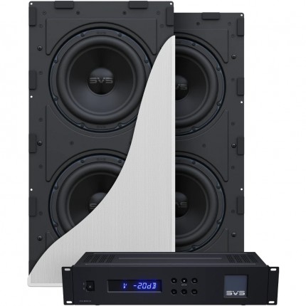 SVS in-wall Dual subwoofer 3000 with amplifier